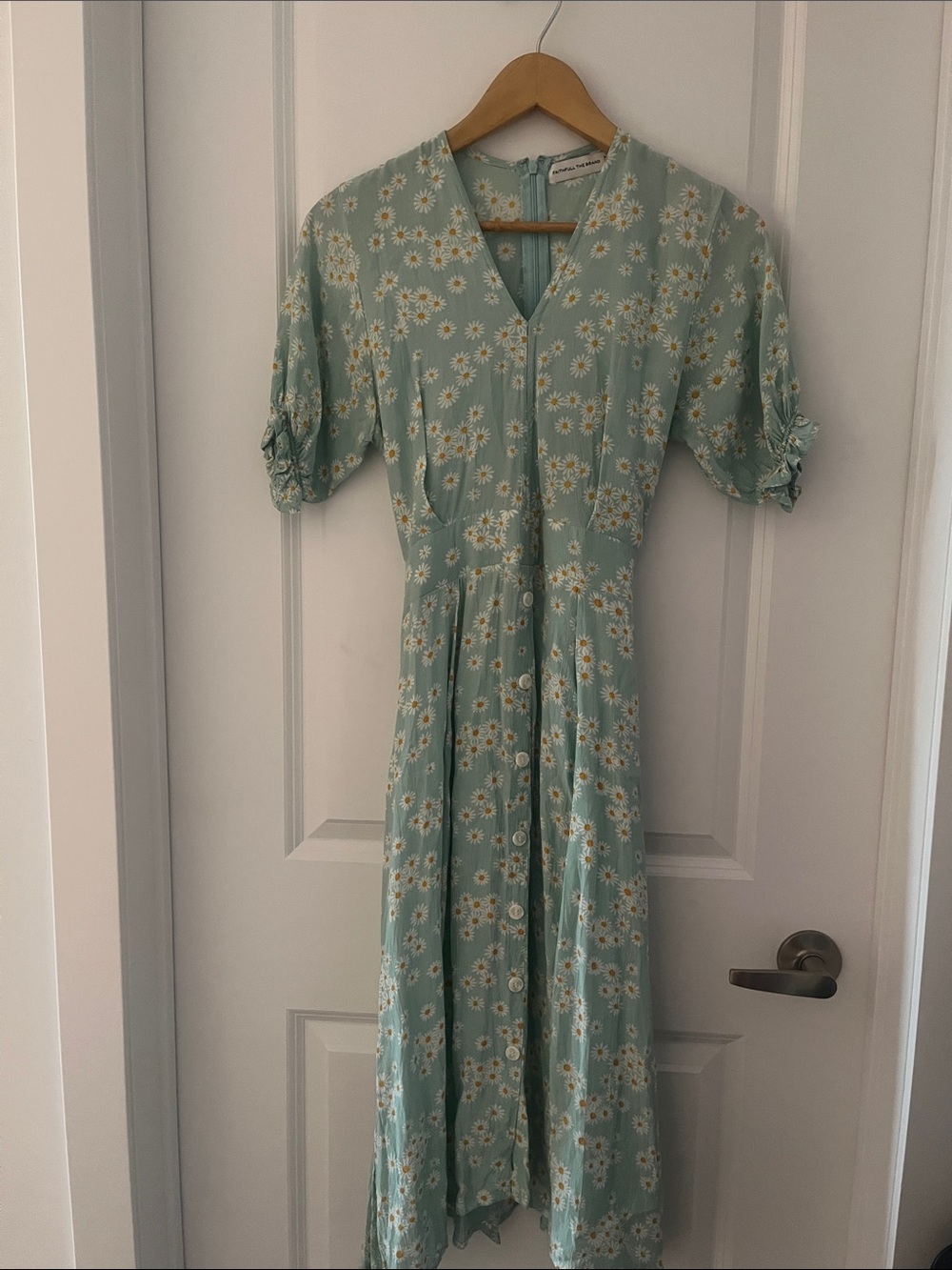 Faithfull The Brand Farah Midi Blue Daisy Dress